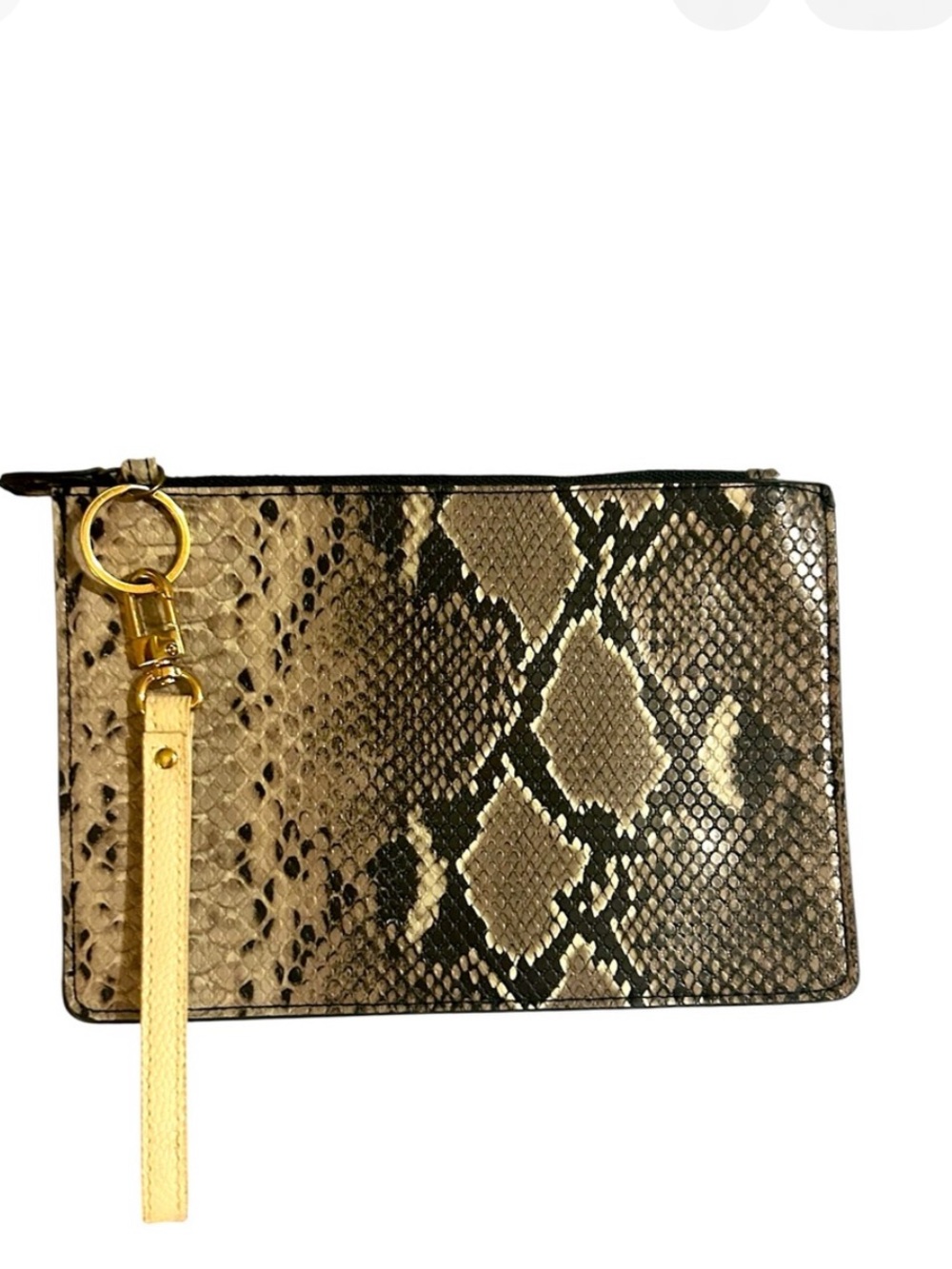 G.H Bass & Company Snake Skin Print Wristlet